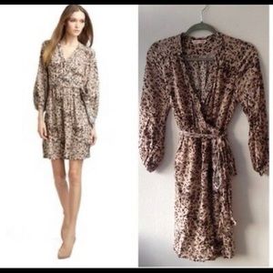 rebecca taylor leopard print dress